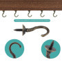 RoserRose Crochets à Vis Vintage en Bronze - 10 Pièces pour Décoration et Rangement