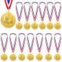 Lot de 15 Médailles de Football en Métal Doré avec Rubans pour Enfants