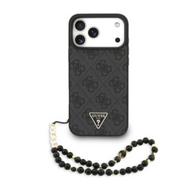 Coque MagSafe Guess 4G pour iPhone 17 Pro Max - Noir Élégant
