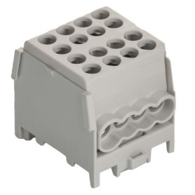 Borne de Dérivation Electrique Pollmann HLAK 25-1/6 M2 - Connecteur Gris