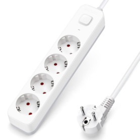 Multiprise Aigostar 4 Prises avec Câble de 5 Mètres et Sécurité Enfant