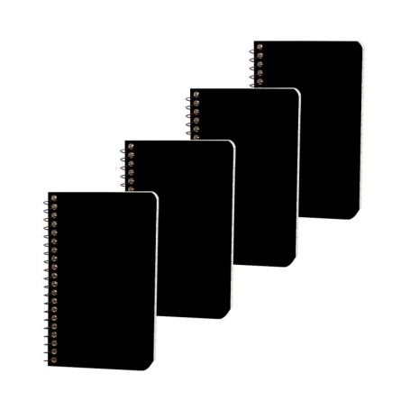 Lot de 4 carnets de poche Quanerba A7 à spirale - Mini blocs-notes pratiques
