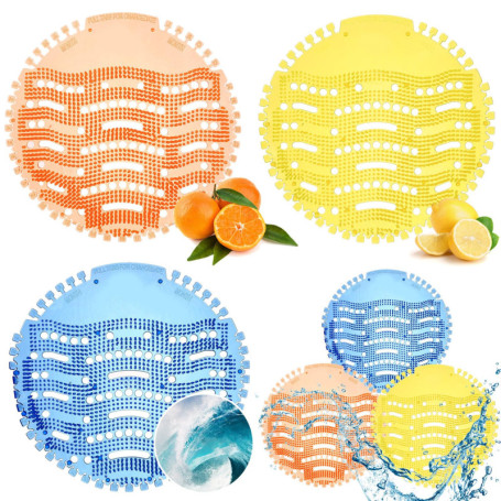 Grille parfumée pour urinoir - 6 pièces anti-éclaboussures et désodorisante