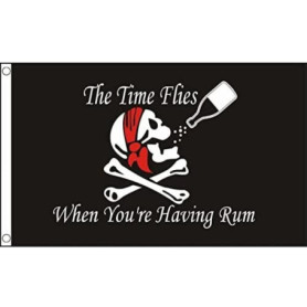 Drapeau Pirate avec Rhum AZ FLAG - 150x90 cm en Polyester