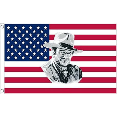 Drapeau USA John Wayne 150x90 cm - Pavillon Américain en Polyester