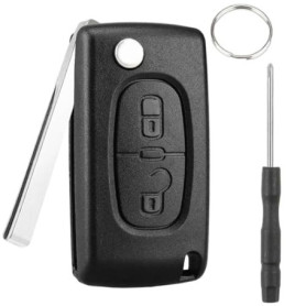 Coque de Clé Télécommande 2 Boutons pour Peugeot et Citroën - Remplacement Pratique