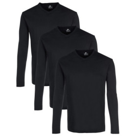 Ensemble de 3 Chemises Longues à Col V Multicolores - Lower East