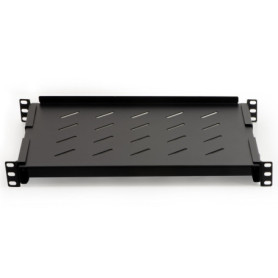 Étagère Rack 19" Extensible LINK avec 4 Crochets - Noir