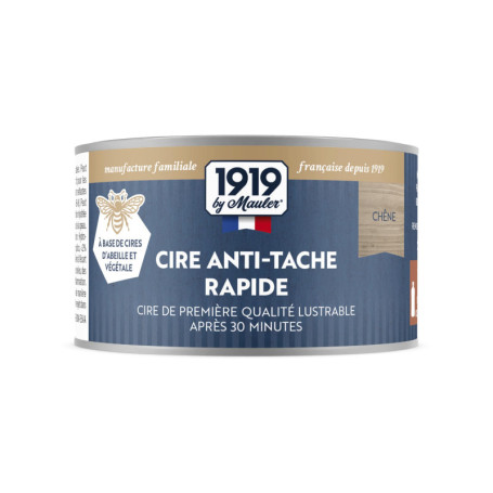 Cire en Pâte Mauler pour Bois - Teinte Chêne Clair/Moyen - 250ml