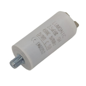 Condensateur de Démarrage Lumonic 2,5µF 450V pour Moteur - Boîtier Plastique