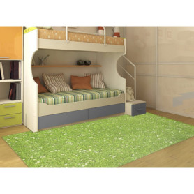 Tapis Vinyle Imprimé Fleurs Sauvages - Antidérapant et Lavable