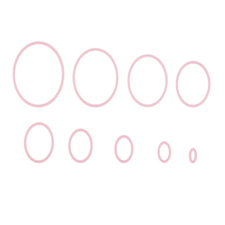 Matrice de Découpe Ovale Nellie's Choice - 9 Cadres pour Scrapbooking