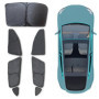 Rideau d'intimité TESBEAUTY pour Tesla Model 3 - Pare-soleil Camping 4 Couches