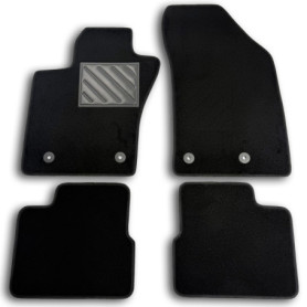 Tapis de sol sur mesure pour Fiat Nuova 5P/SW 2016 - Antidérapant en PVC Noir