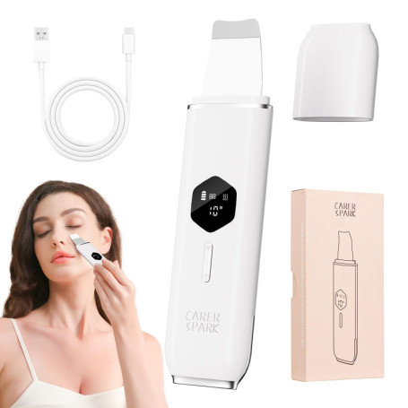 Épurateur de Peau Ultrasonique CARER SPARK avec Écran LED et 4 Modes