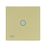 Interrupteur Tactile Doré PNI SH101G avec LED - Design Élégant