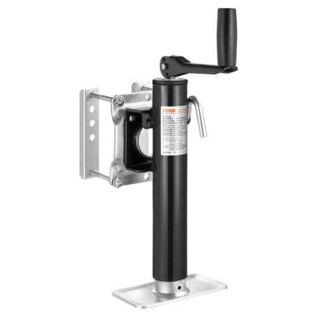 Cric de Remorque VEVOR 907,2 kg - Élévateur Pivotant pour Camping-Car et Utilitaires