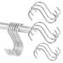 Lot de 20 Crochets en S en Acier Inoxydable - Idéal pour Salle de Bain, Cuisine et Bureau