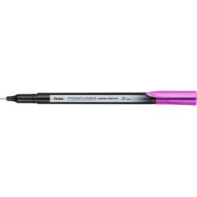 Lot de 12 feutres Pentel Pointliner S40 à pointe fine - Encre fuchsia 0,4 mm