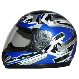 Casque de Moto pour Enfants protectWEAR SA03 - Bleu