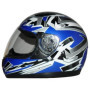 Casque de Moto pour Enfants protectWEAR SA03 - Bleu
