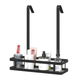 Étagère de Douche Suspendue Bestdon en Acier Inoxydable Noir - Sans Perçage