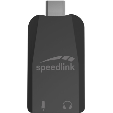 Adaptateur USB-C Speedlink Vigo - Carte Son Externe avec Entrée Micro et Casque