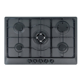 Plaque de cuisson à gaz Plados STAR75 - 5 brûleurs 75 cm Noir mat