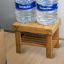 Tabouret en Bambou VaeFae - Repose-Pieds et Étagère de Rangement Durable