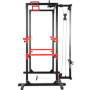 Cage de Musculation ISE Power Rack avec Barre de Traction et Dips