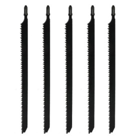 EMSea Lot de 5 Lames de Scie Sauteuse Longues T1044D 250 mm pour Bois Épais