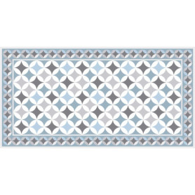 Tapis en Vinyle Multicolore Vilber Trevi - 52 x 100 cm, Antidérapant et Facile à Nettoyer