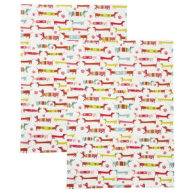Torchons de Cuisine Teckel - Lot de 2 en Coton Absorbant