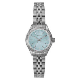Montre Timex Trend Femme 25 mm en Acier Inoxydable Argenté et Cadran Bleu