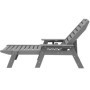 Chaise Longue Réglable VEVOR en PEHD pour Jardin et Piscine
