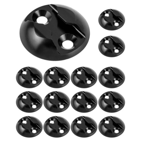 QWORK Plaques d'Arrimage Flexibles pour Sécuriser Charges - 15 Pièces