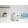 Tirelire iTotal Motif Chat Blanc - Design Amusant et Coloré