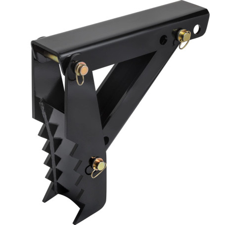 Pouce de Pelle Rétro VEVOR 45,7 cm en Acier Noir avec Fixations Soudées