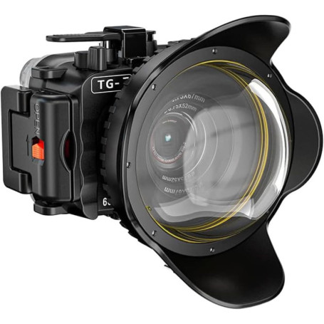Boîtier Étanche Sea Frogs pour Olympus TG-7 avec Objectif Grand Angle