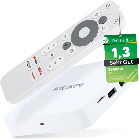 ZEHNDER KP-1 Box Android 11 4K UHD - Streaming Netflix & YouTube