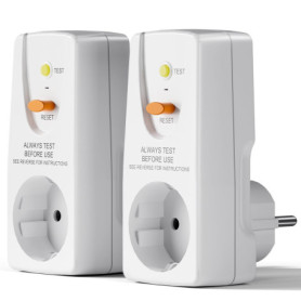 Prise de Disjoncteur Fi EXNICEXI - Protection Anti-Fuites 10 mA 16 A