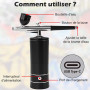 Airbrush Ongle, Air Brush Kit aérographe portable avec compresseur, 950 mAh, rechargeable pour le design des ongles, la décorati