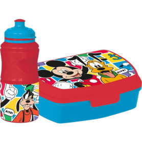 Ensemble Gourde et Boîte à Goûter Mickey Mouse pour Enfants
