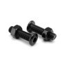 Kit de 50 Boulons et Écrous M4 en Acier Inoxydable Noir