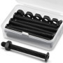 Kit de Boulons et Écrous M8 en Acier Inoxydable Noir - 6 Ensembles