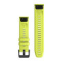 Bracelet QuickFit Garmin 22 mm en Jaune Fluo pour Montres Intelligentes