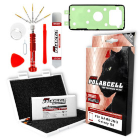 Batterie de Rechange PolarCell pour Samsung Galaxy S8 avec Outils et Colle