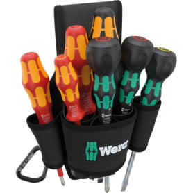 Kit de Tournevis VDE Wera 8 pièces avec Étui de Ceinture