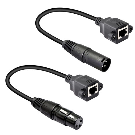 Câble Adaptateur XLR 3 Broches vers RJ45 - 1.1Ft pour DMX