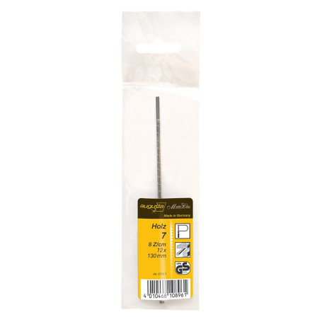 Lot de 12 Lames de Scie Sauteuse Augusta pour Bois - Medium 130mm